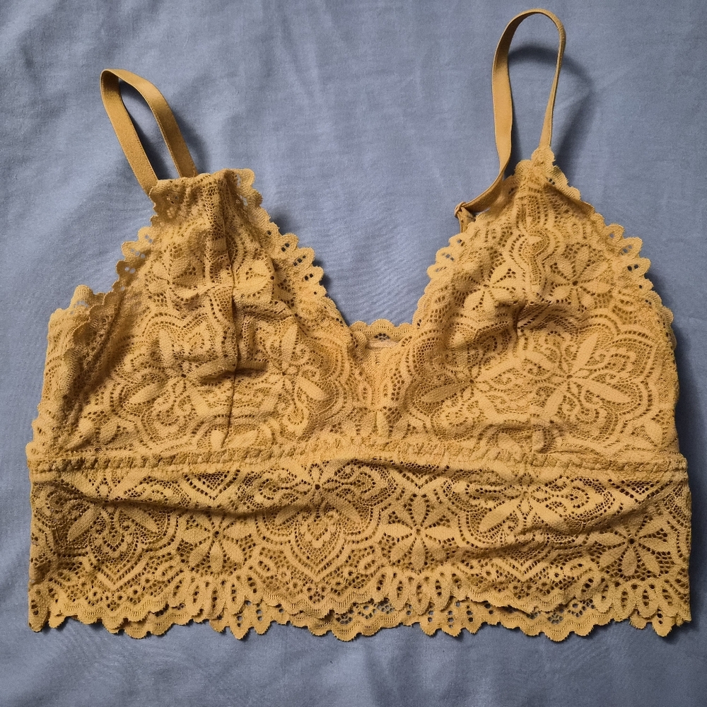 Old Navy Womens Bralette Yellow Medium NWT